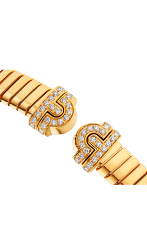 Браслет Bvlgari Tubogas Yellow Gold & Pavé Diamonds 361371 (42950) №2