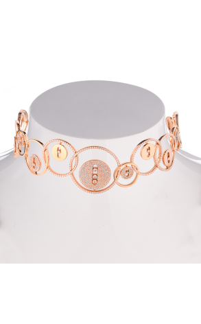 Колье Messika Lucky Move Rose Gold & DiamondsChoker 10020-PG (37657)