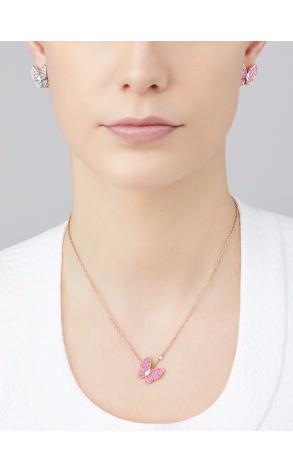 Подвеска Van Cleef & Arpels Two Butterfly rose gold, Diamond, Sapphire VCARO3M200 (41915) №2