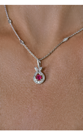 Подвеска GRAFF Ruby & Round and Marquise Diamonds (42689) №3