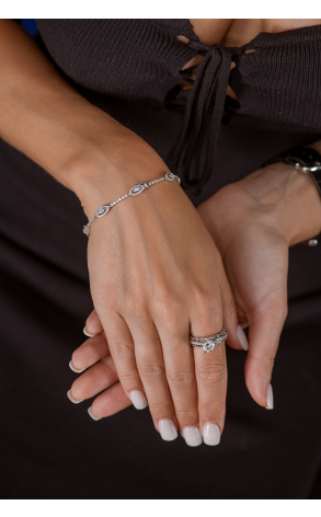 Браслет  2,50 ct Marquise & Round Cut Diamonds (38178) №4