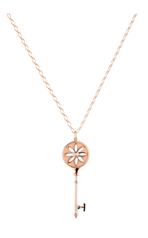 Подвеска Tiffany & Co Daisy Key in Rose Gold with a Diamond LARGE (36557) №2