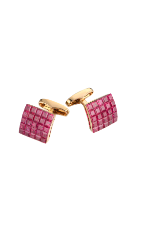Запонки Sabbadini Invisible Rubies (38202)