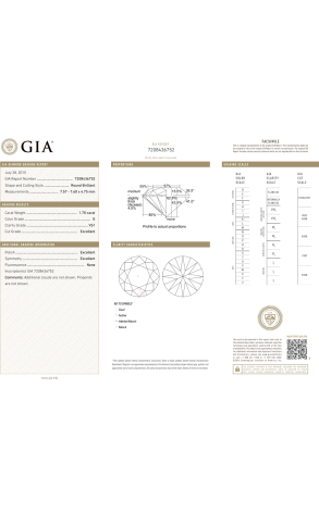 Подвеска RalfDiamonds из белого золота с бриллиантом 1,70 ct G/VS1 GIA (36001) №2