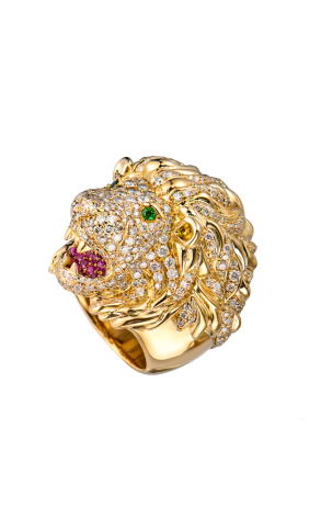 Кольцо Georg Hornemann Liov Yellow Gold & Diamond & Ruby & Emerald (43552) №2