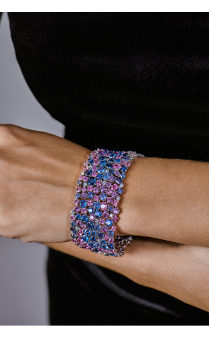 Браслет Yanush Gioielli 79,95 ct Blue & Pink Sapphire & 1,54 ct Diamonds & White Gold (41143) №2