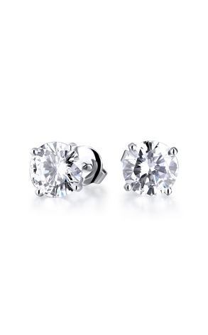 Пусеты GIA 1,00 ct I/VS2 - 1,00 ct I/VS2 Round Cut Diamonds (42985)
