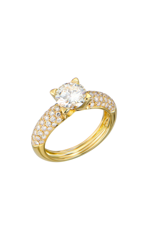 Кольцо  1,50 H/VS2 Round Cut Diamond in Yellow Gold (41720)