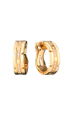 Серьги Cartier Tank Yellow Gold & Diamonds (39669)