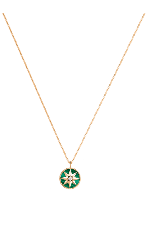 Подвеска Dior Rose Des Vents Medallion Yellow Gold, Diamond and Malachite JRDV95053_0000 (36539) №2