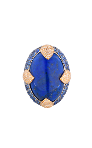 Кольцо Yanush Gioielli Lapis Lazuli & Blue Sapphires & Diamonds YR3603TTLL (40798) №2