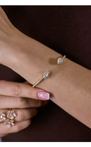 Браслет David Morris Simple Rose Cut Flexi Bangle (41927) №3