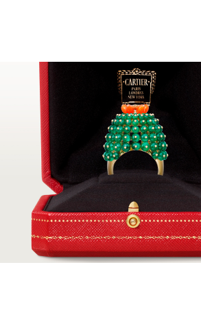 Кольцо Cartier Cactus de Emerald Beads, 1 Diamond H4323300 (42181) №5