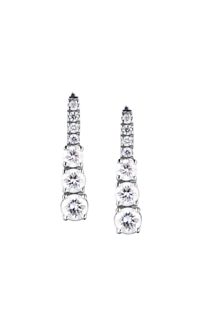 Серьги  1,06 ct Round Diamonds & White Gold (39061)