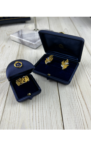 Комплект Mario Buccellati Leaf White & Yellow Gold & Diamonds (36989) №4