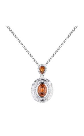 Подвеска William & Son Citrine & Diamonds White Gold (41010)