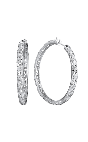 Серьги Carrera y Carrera White Gold Diamonds Hoop (36359)