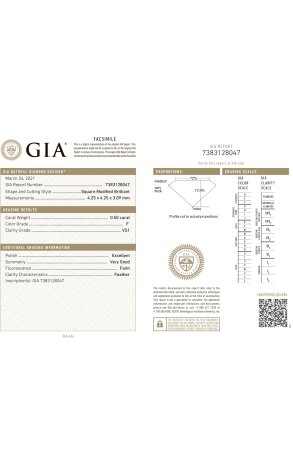 Кольцо La Vivion Round Brilliant 0.50 ct F/VS1 Passion Collection (37535) №2