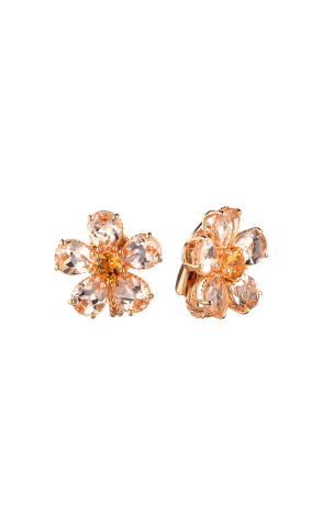 Серьги Dolce & Gabbana Rose Gold Quartz Spring Flower WEFI1GWMOR3 (37761)