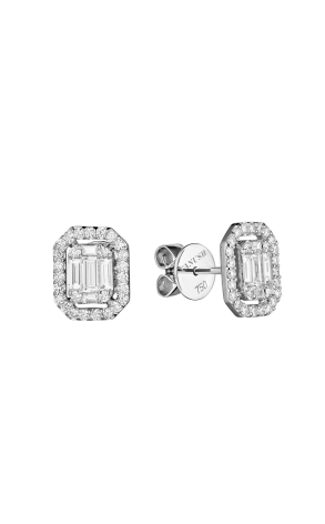 Серьги Yanush Gioielli 1,22 ct G/VS1 Baguette & Round Diamonds (37988)