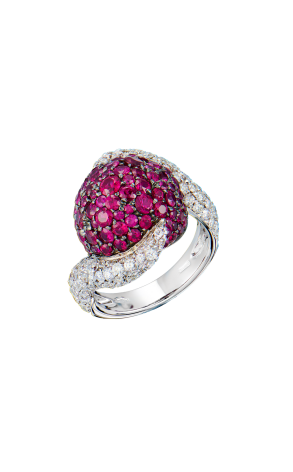 Кольцо De grisogono Boule Collection Rubies & Diamonds (41391)