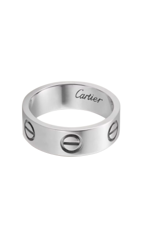 Кольцо  в стиле Cartier Love White Gold (Size 62) (41584)