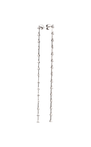 Серьги  2,10 ct Pear & Marquise Cut Diamonds & White Gold (41031)