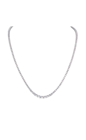 Колье  5,17 ct Round Cut Diamonds & White Gold (40334)