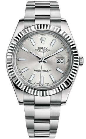 Часы Rolex Datejust 41mm Steel and White Gold 116334 (37382)