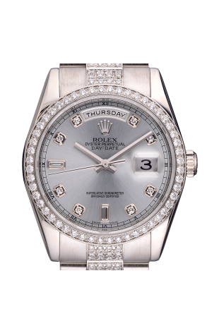 Часы Rolex Day-Date President 36mm Platinum Diamond 118346 (35887) №2