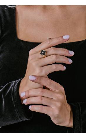 Кольцо Van Cleef & Arpels Vintage Alhambra Onyx VCARA41054 (37254) №2