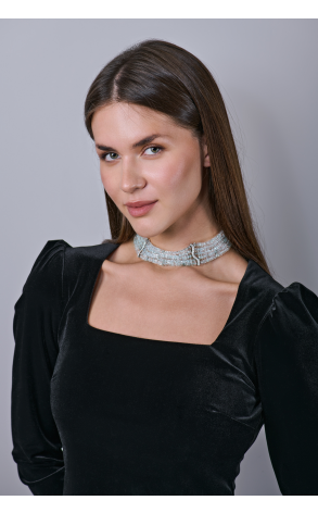 Колье Antonini Gioielli Five Strand Aquamarine Bead Necklace (40344) №3