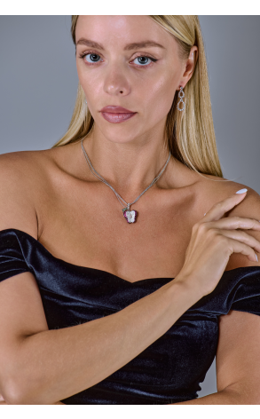 Подвеска RalfDiamonds Fruit Collection Apple White Gold & Diamonds & Ruby (39359) №4