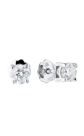 Пусеты  0,43 ct H/I3 - 0.44 ct I/I2 Round Cut Diamonds (39741)