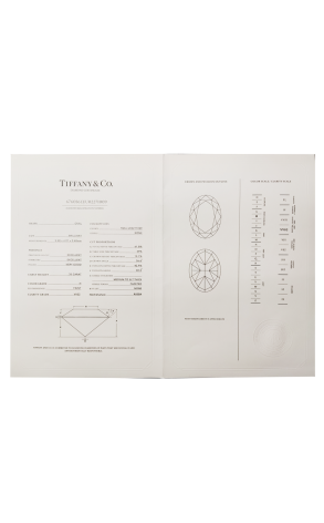 Кольцо Tiffany & Co 0,35 ct H/VVS2 Oval Cut Diamond Platinum (39179) №2