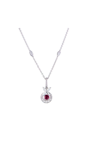 Подвеска GRAFF Ruby & Round and Marquise Diamonds (42689)