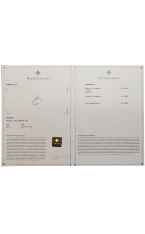 Кольцо RalfDiamonds 1.20 ct F/VS1 White Gold Diamonds RDR (36375) №3