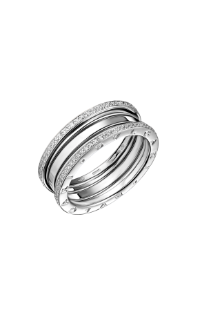 Кольцо Bvlgari B.Zero1 White Gold Diamonds (41317)
