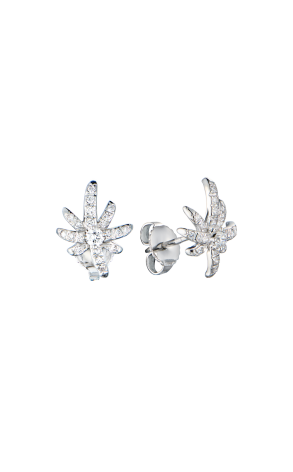 Пусеты Tiffany & Co Fireworks Diamond Platinum Earrings (43413)