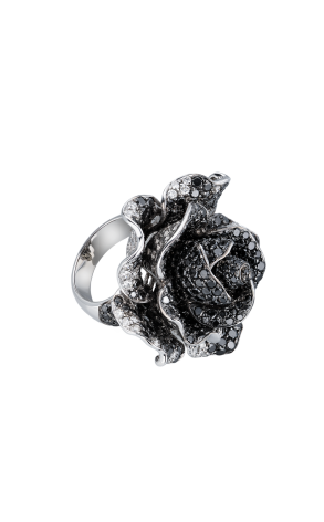 Кольцо  Black Rose Black & White Diamonds & White Gold (40768)