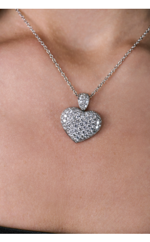 Подвеска Gianni Lazzaro 4,30 ct Round Cut Diamonds Heart (40496) №3