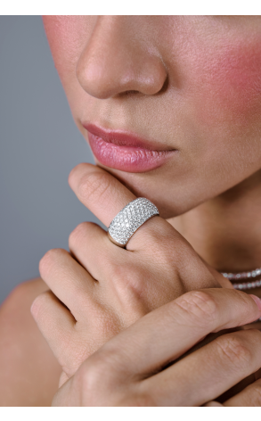 Кольцо H.Stern Wide Pave Diamond Ring (40938) №3