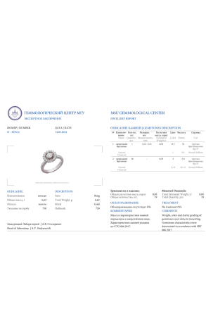 Кольцо RalfDiamonds White Gold 0.85 ct Round Diamonds (38105) №2