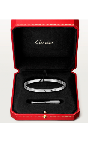Браслет Cartier White Gold Small Model 10 Diamonds CRB6048016 (37538) №2