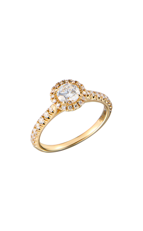 Кольцо Cartier Destinée Solitaire 0,57 ct F/VVS2 Yellow Gold Paved CRN4816854 (43241)
