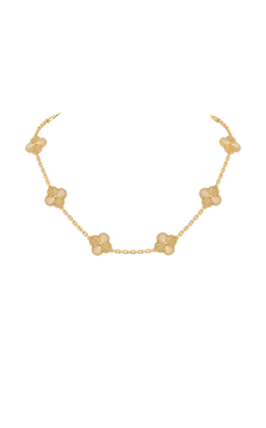 Колье Van Cleef & Arpels Vintage Alhambra 10 Motifs VCARP3JJ00 (41220)