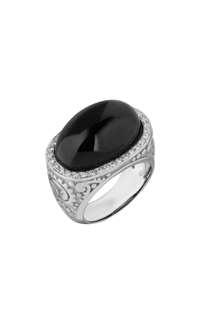 Кольцо Carrera y Carrera Aqua Onyx & Diamonds White Gold (38236)