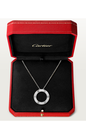 Подвеска Cartier LOVE 3 Diamonds & White Gold B7014600 (40934) №3