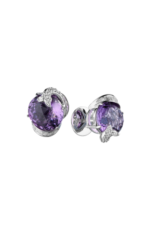 Комплект Gianni Lazzaro White Gold Amethyst & Diamonds Set (37668) №3