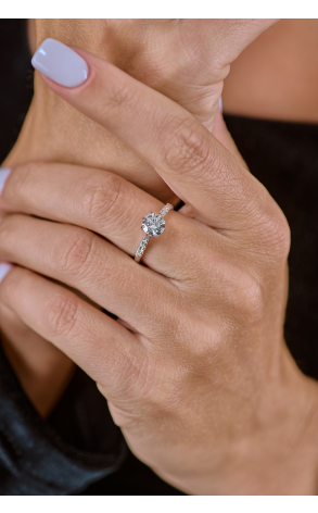 Кольцо Albedo 1,00 ct H/VS2 Round Cut Diamond& White Gold (38364) №3